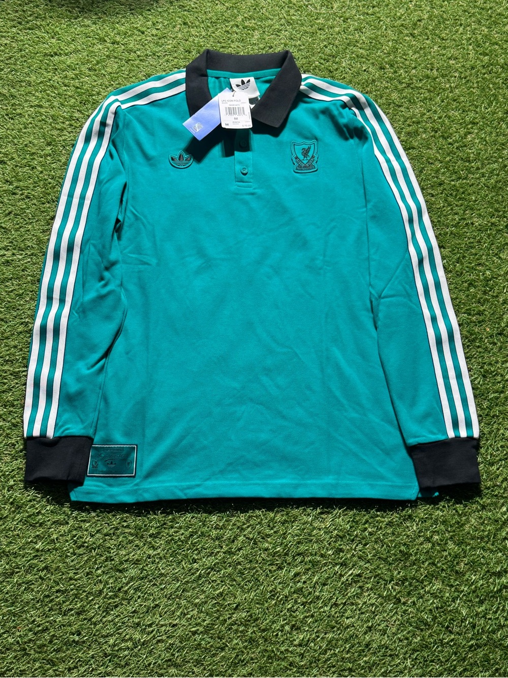Adidas Liverpool Fc Terrace Icon Long Sleeve Polo Mens Size M NWT